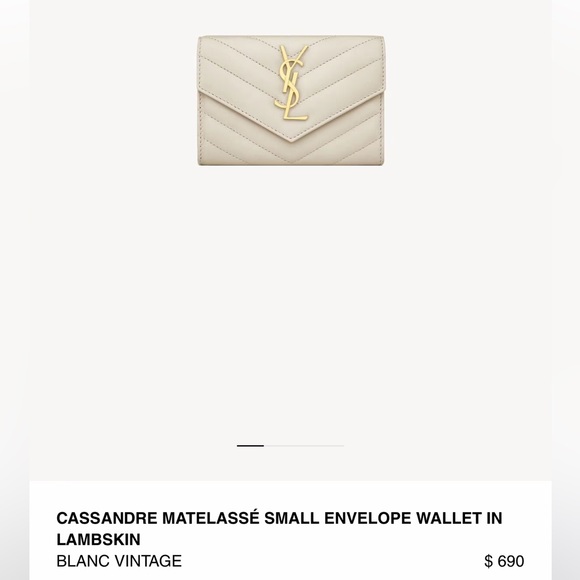 Saint Laurent Quilted Leather Wallet Card Holder - Picture 3 of 16